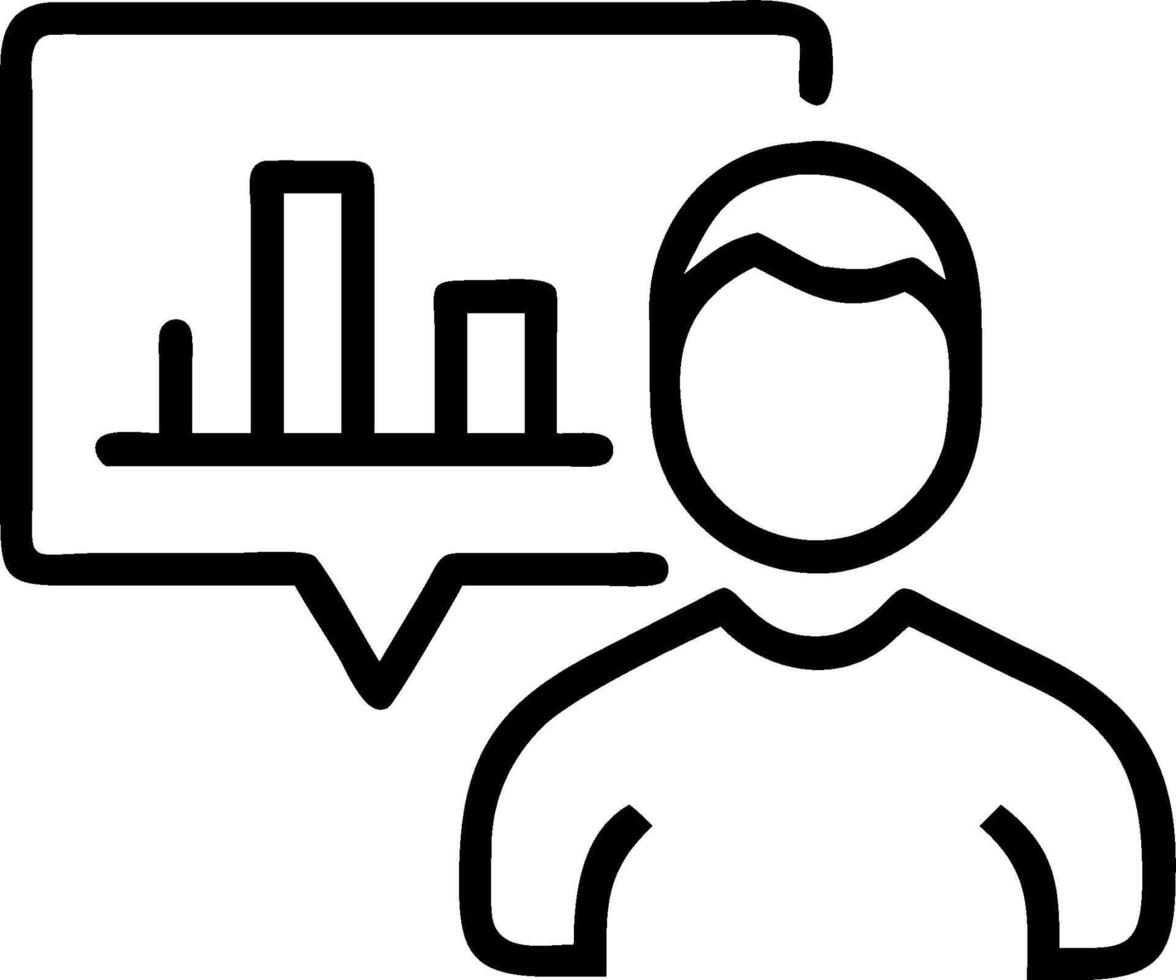 Financial Advisor with Charts and Screen Share concept as An image of a financial advisor with charts and screen share set against a whimsical background offerin vector
