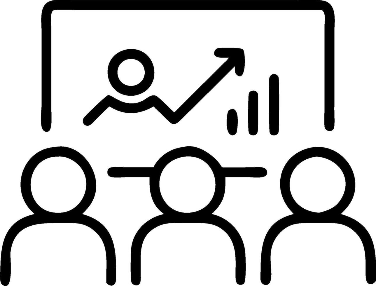 Financial Planning Seminar concept as Individuals attend a financial planning seminar to learn how to manage finances and set long term financial goals. in Photo vector