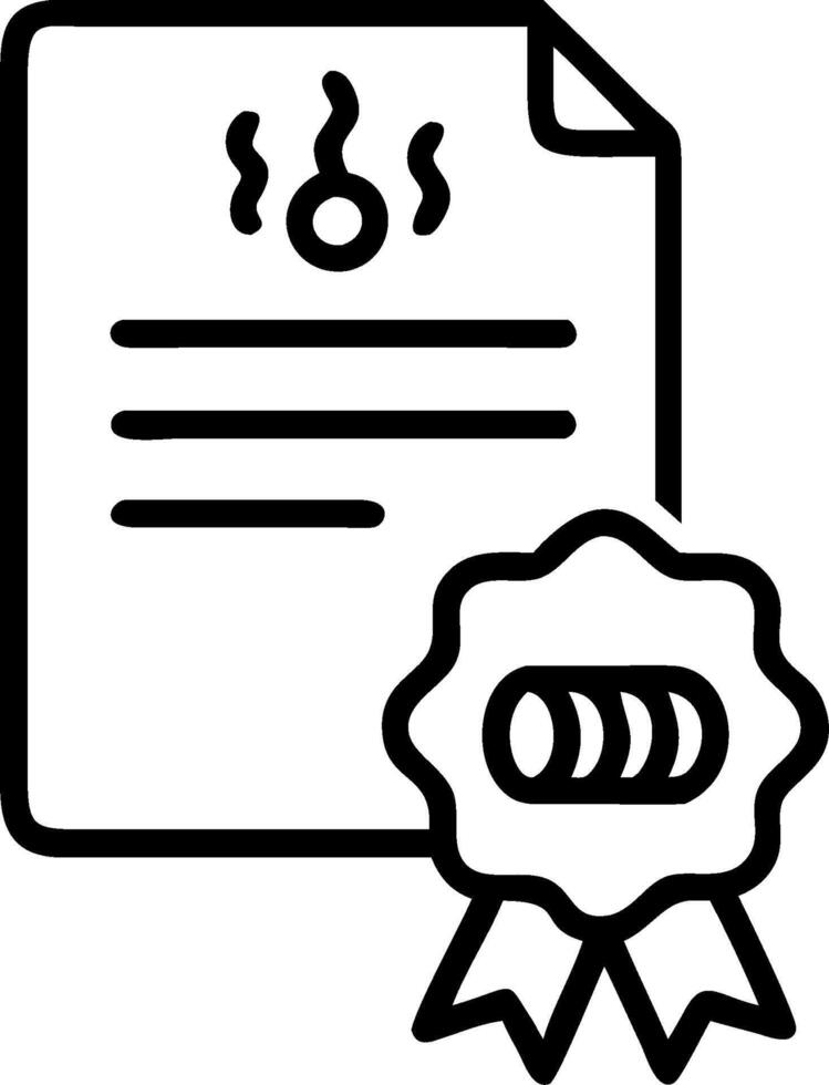 Food Safety Audit with Certificate and ISO Badge concept as A food safety audit report with a certificate and an ISO badge set against a whimsical background off vector