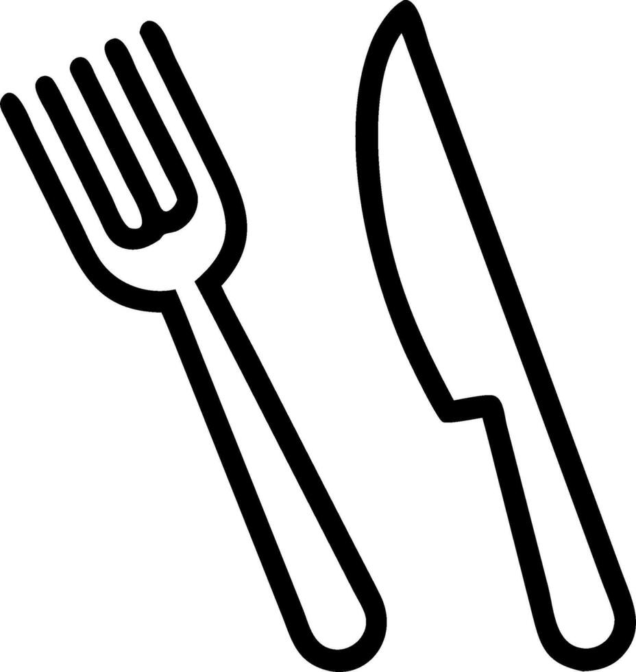 Fork and a knife symbolizing dining essentials with ample space for text. concept as A fork and a knife representing essential utensils for dining in restaurants vector