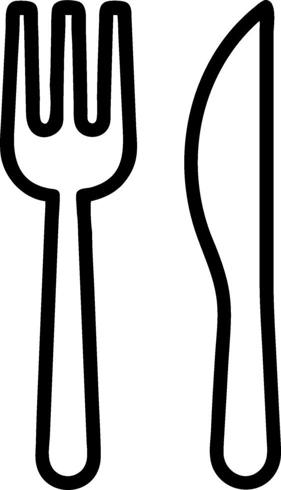 Fork and knife symbolizing dining and etiquette with ample space for text. concept as A fork and a knife representing the fundamentals of dining and etiquette wi vector