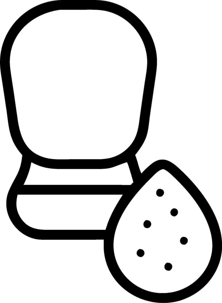 Foundation and makeup sponge icon with space for text and icons on a gray background concept as A versatile foundation and makeup sponge icon featuring space for vector