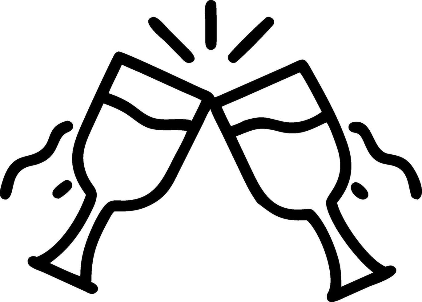 Friends Making a Toast and Cheers concept as Friends making a toast with a cheers symbol and ample copy space symbolizing celebration and togetherness in friends vector