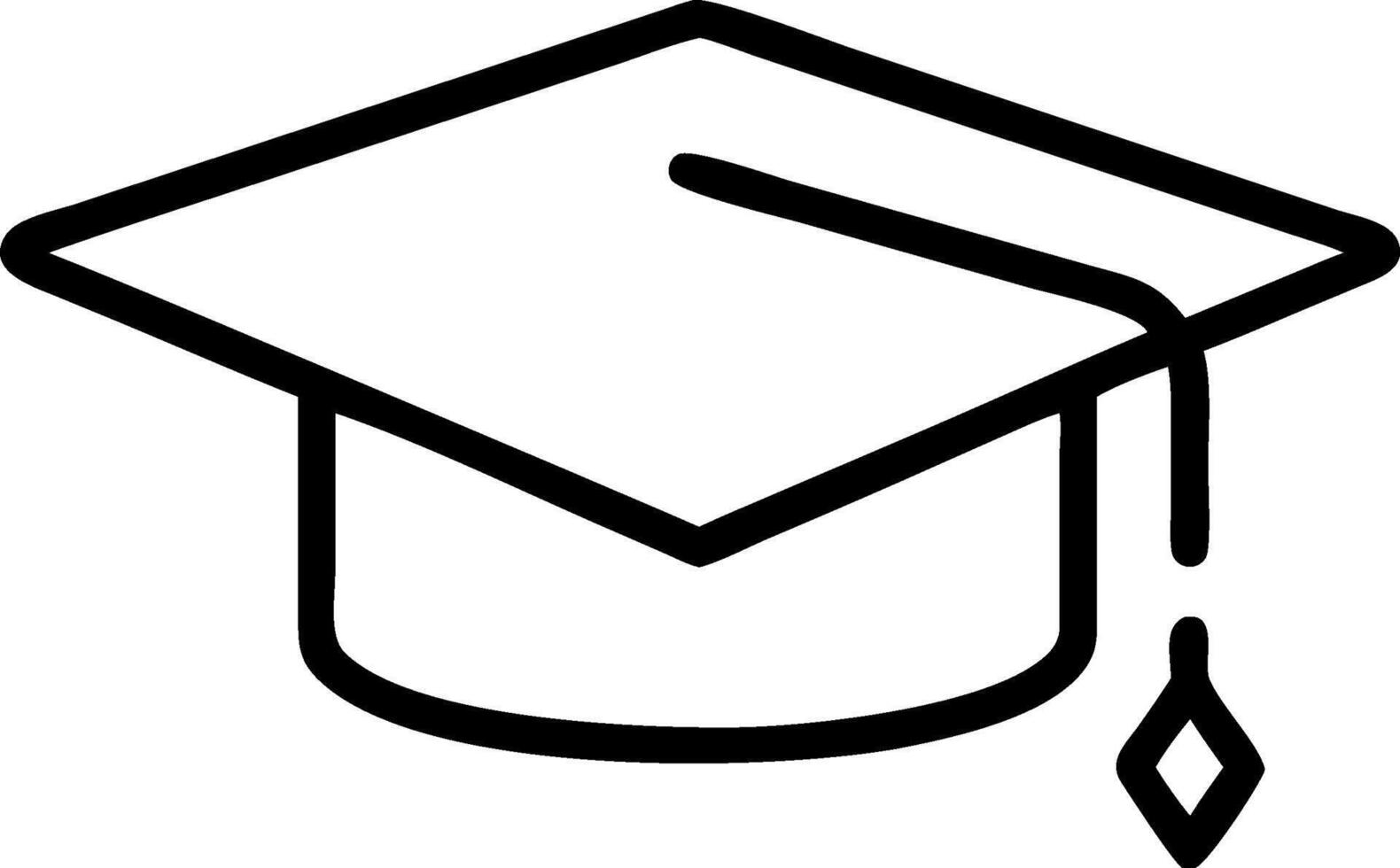 Graduation cap icon with blank area for customizable text concept as A creative depiction of a graduation cap icon featuring a blank area for customizable text i vector