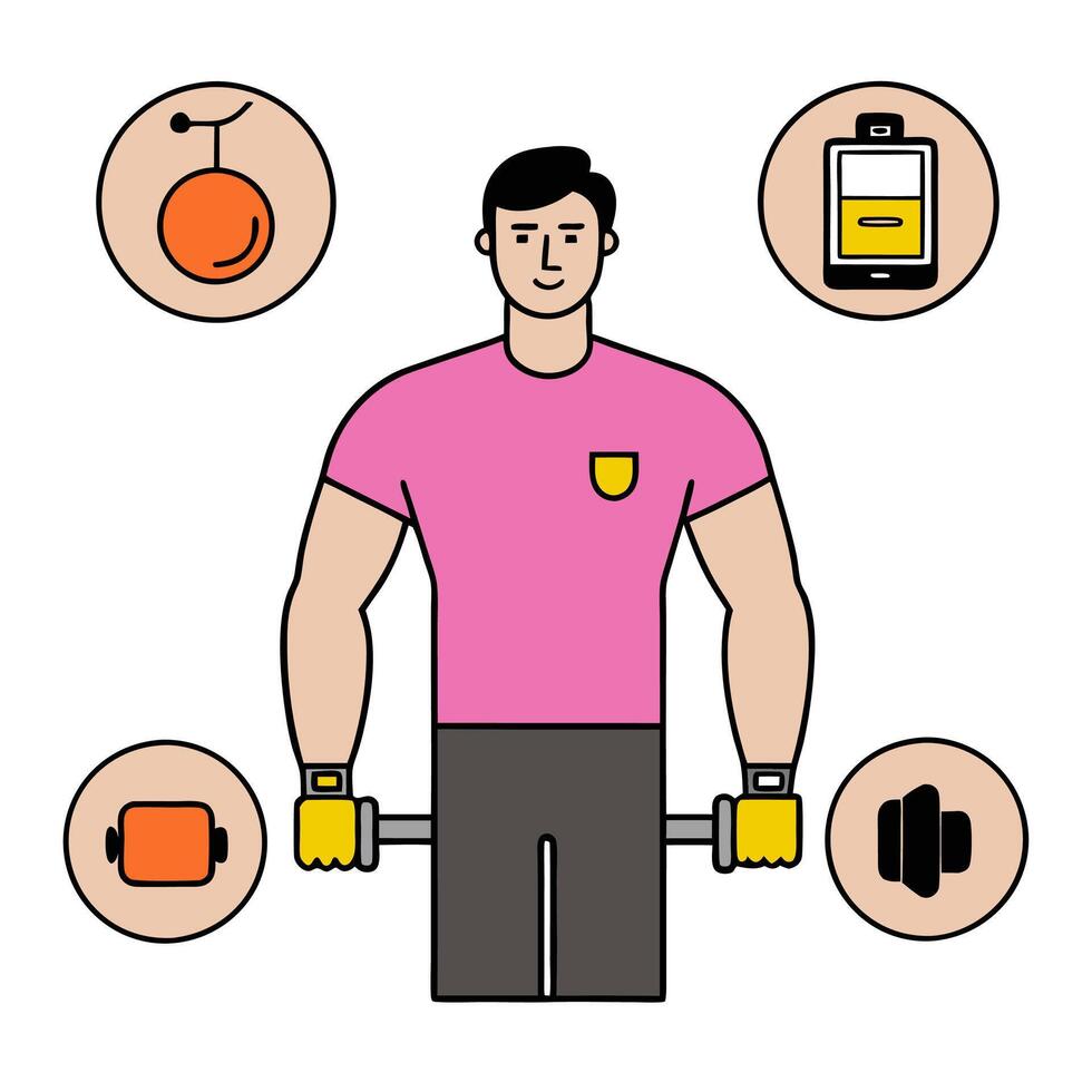Individual with smart lighting system and tech overlay symbolizing energy efficient smart living in double exposure with copy space. concept as An individual ble vector