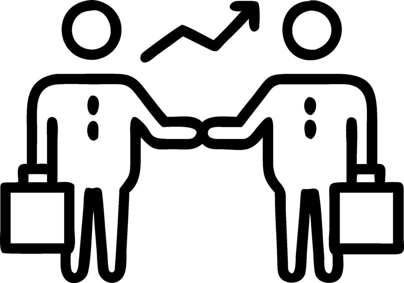 Investor Team with Briefcases and Stock Charts concept as An investor team holding briefcases and reviewing stock charts set against a whimsical background offer vector