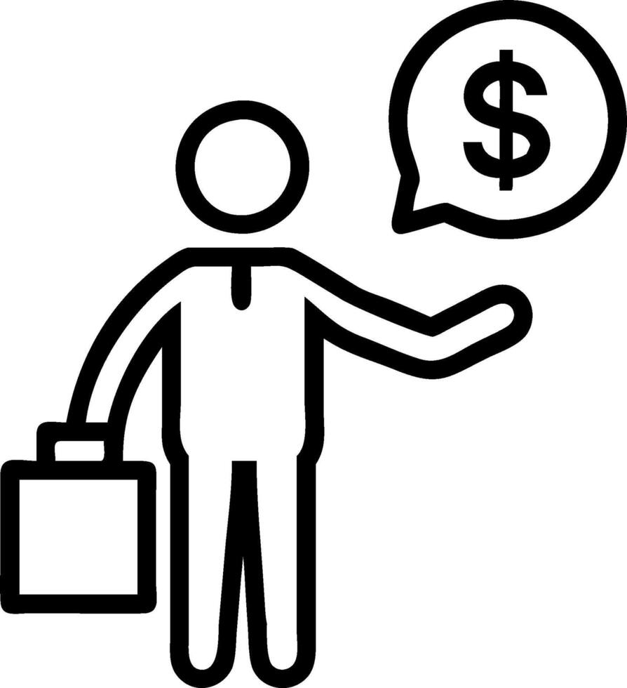 Investor with Briefcase and Growth Graph concept as An investor holding a briefcase and reviewing a growth graph set against a dreamy background offering ample s vector