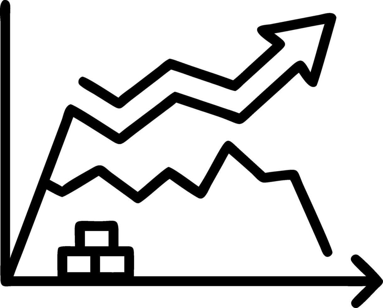 Iron Ore Price High and Low concept as A view depicting the high and low of iron ore prices set against a whimsical background offering ample space for text or g vector