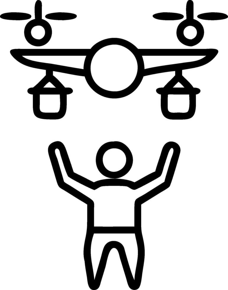 Kids with Magic Fruit Basket and Flying Delivery Drones concept as Kids holding a magic fruit basket with flying delivery drones set against a blank background o vector