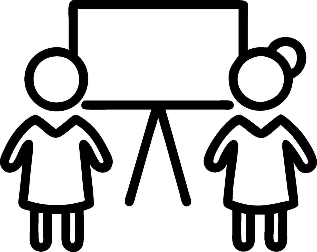 Kids with School Uniforms and Enchanted Blackboard concept as Kids in school uniforms with an enchanted blackboard behind them set against a clean background pro vector