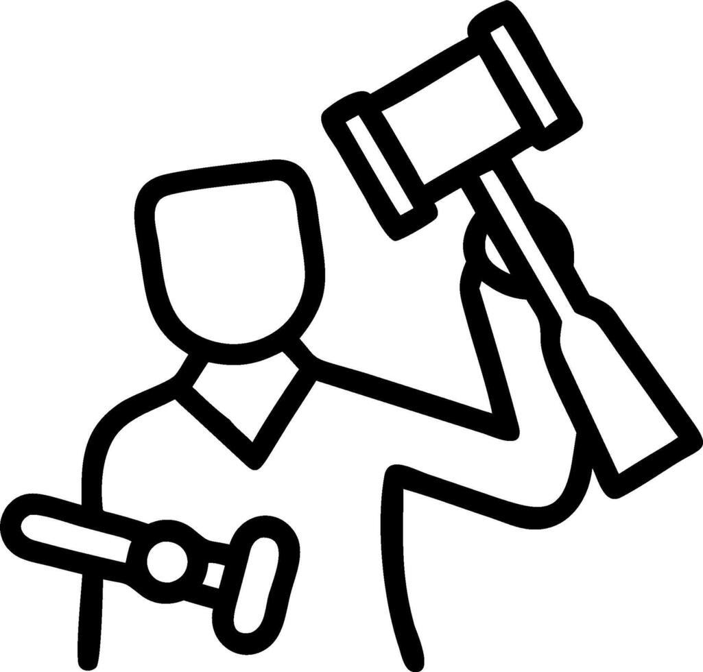 Lawyer with Legal Book and Gavel concept as A lawyer holding a legal book and gavel set against a whimsical background offering ample space for text or graphics vector