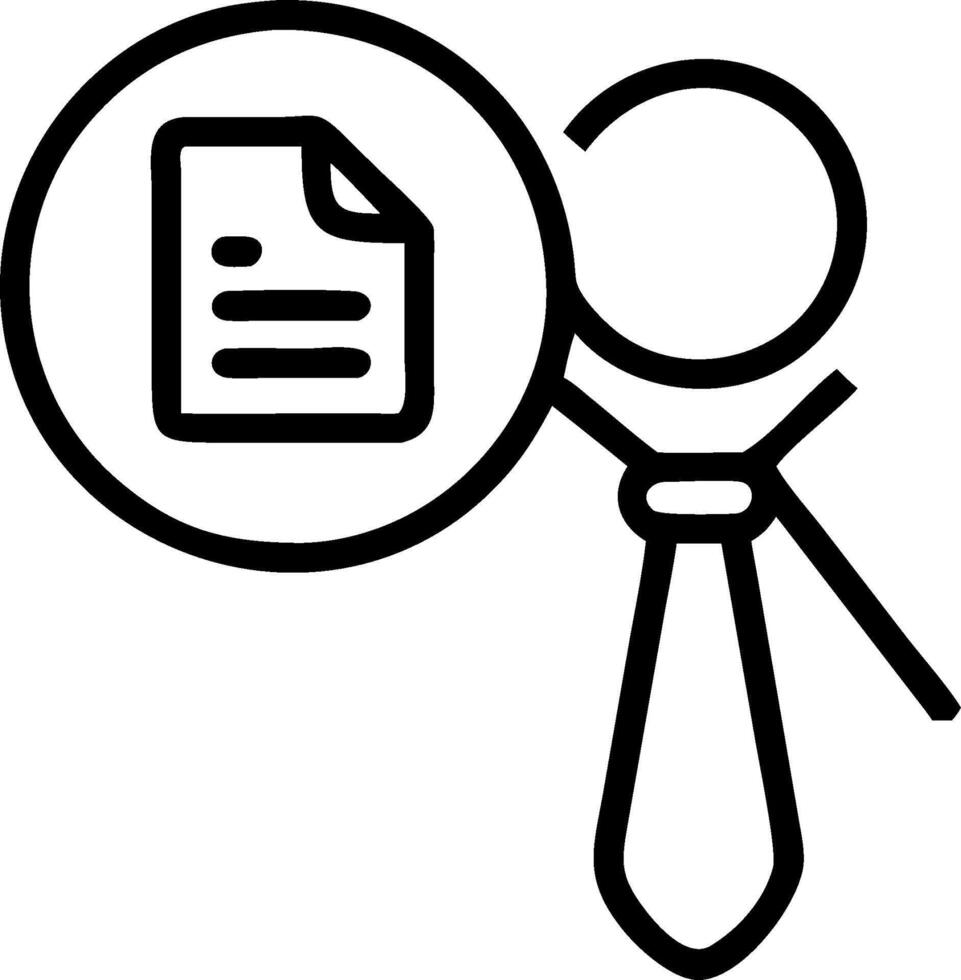 Magnifying glass and application form illustration with space for text and graphics concept as An illustrative magnifying glass and application form design featu vector