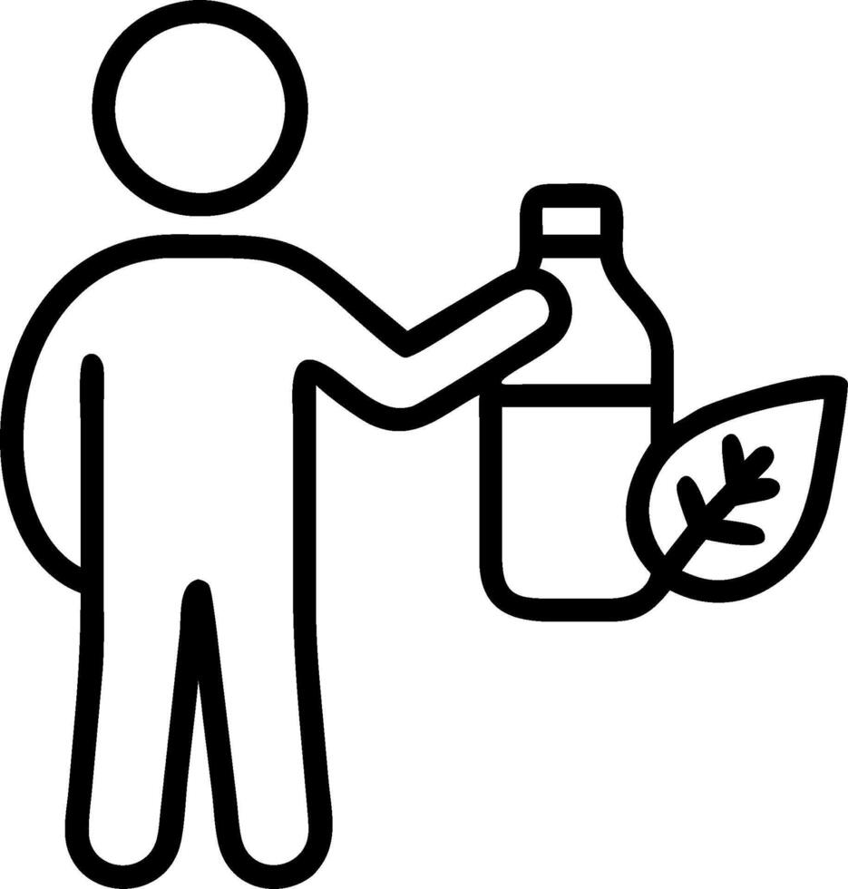 Man with a bottle of kombucha and a tea leaf representing kombucha advertisement with ample space for text. concept as A man holding a bottle of kombucha and a t vector