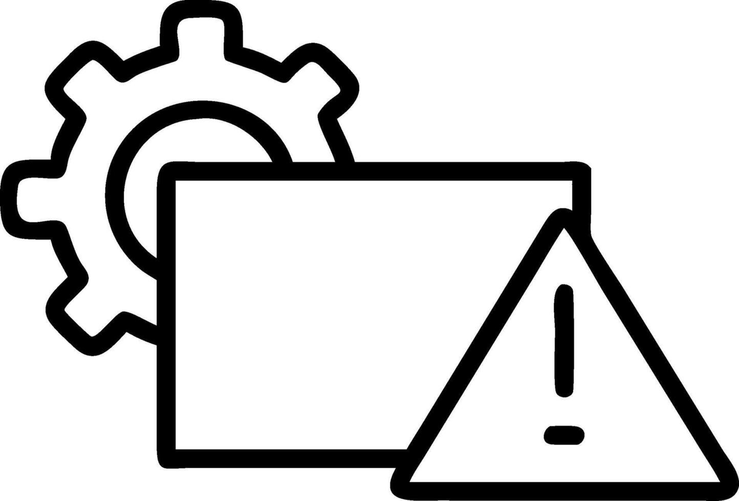 Out of service symbol with copy space for project planning concept as An artistic rendering of an out of service symbol with spacious copy space suitable for pro vector