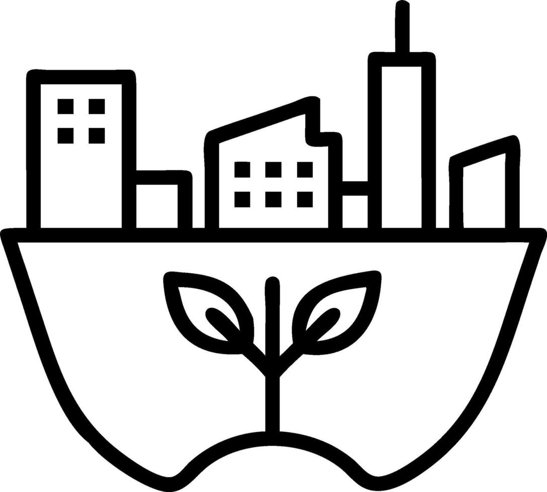 Overhead view of a city park with solar panel overlay symbolizing green urban energy in double exposure with copy space. concept as An overhead view of a city pa vector
