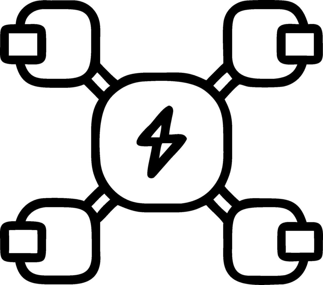Overhead view of a plaza with electric vehicle charging overlay symbolizing green transport in double exposure with copy space. concept as An overhead view of a vector