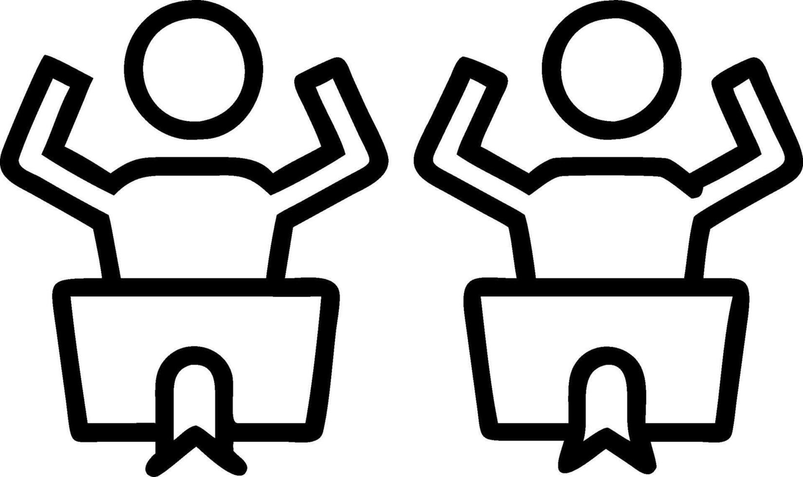 People with Certificates and Graphs concept as Business professionals holding certificates and analyzing graphs set against a whimsical background offering ample vector