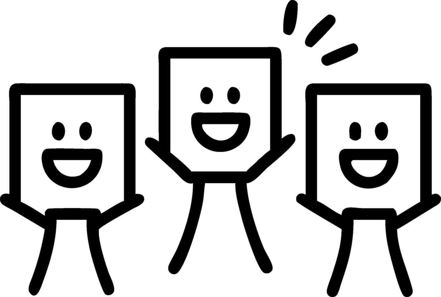 People with Glowing ATMs and Joyful Faces concept as A group of people using glowing ATMs with joyful faces set against a fantastical background offering ample s vector