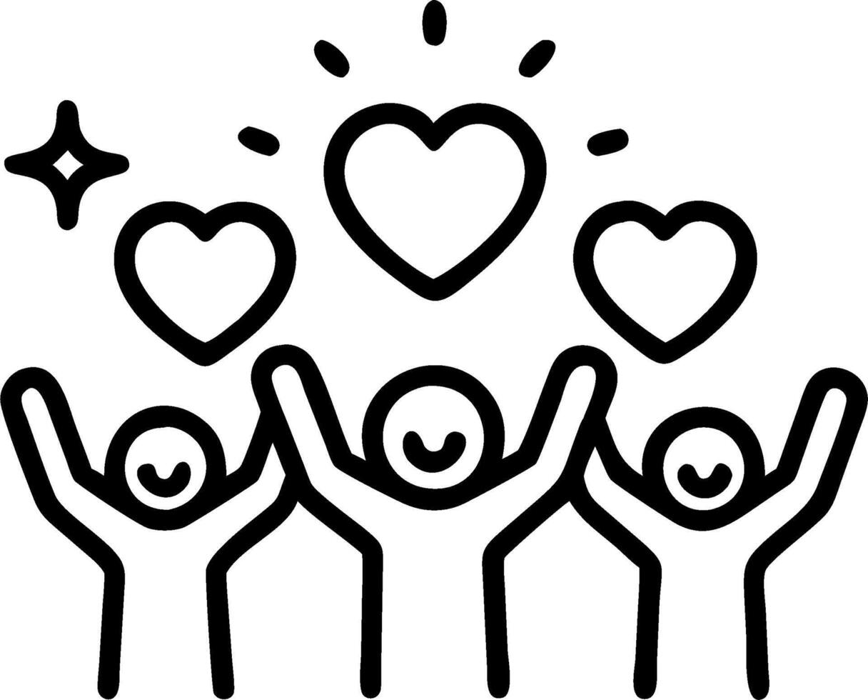 People with Sparkling Coins and Happy Smiles concept as A group of people with sparkling coins and happy smiles set against a whimsical background offering ample vector