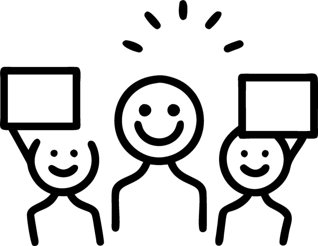 People with Sparkling Coins and Happy Smiles concept as A group of people with sparkling coins and happy smiles set against a whimsical background offering ample vector