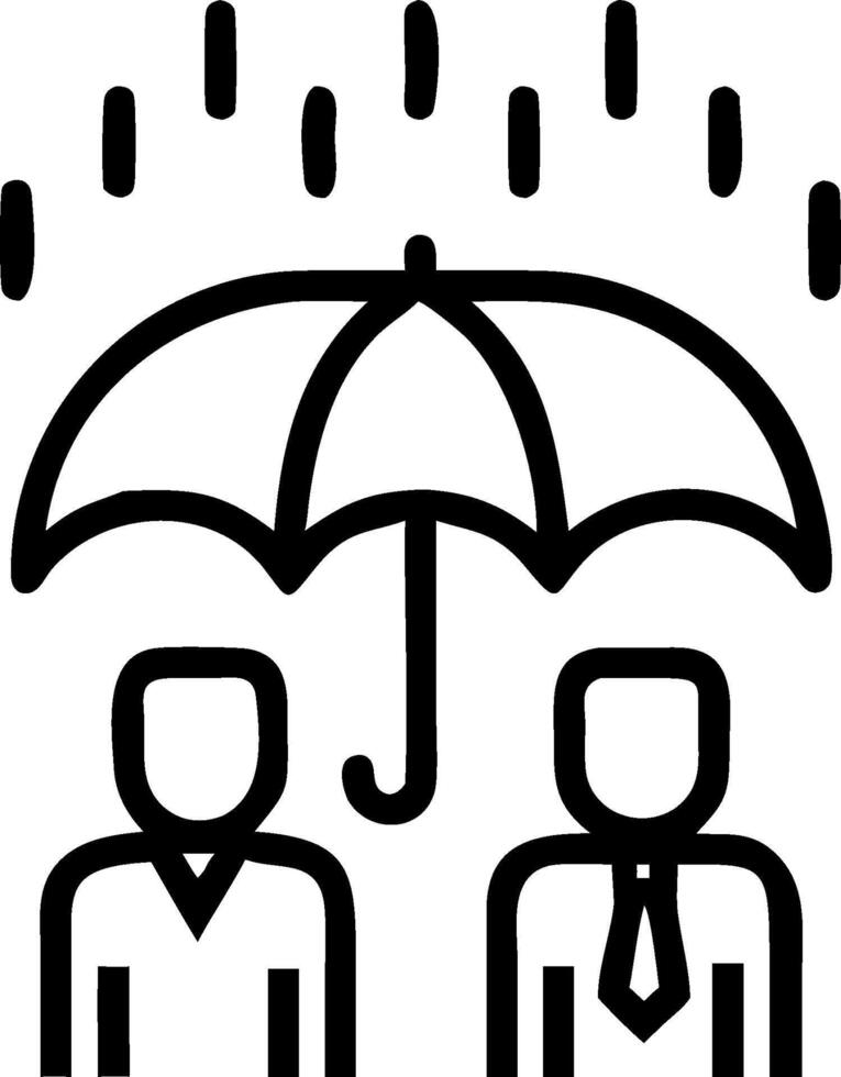 People with Umbrellas and Rainy Cityscape concept as A group of people with colorful umbrellas walking through a rainy cityscape set against a whimsical backgrou vector