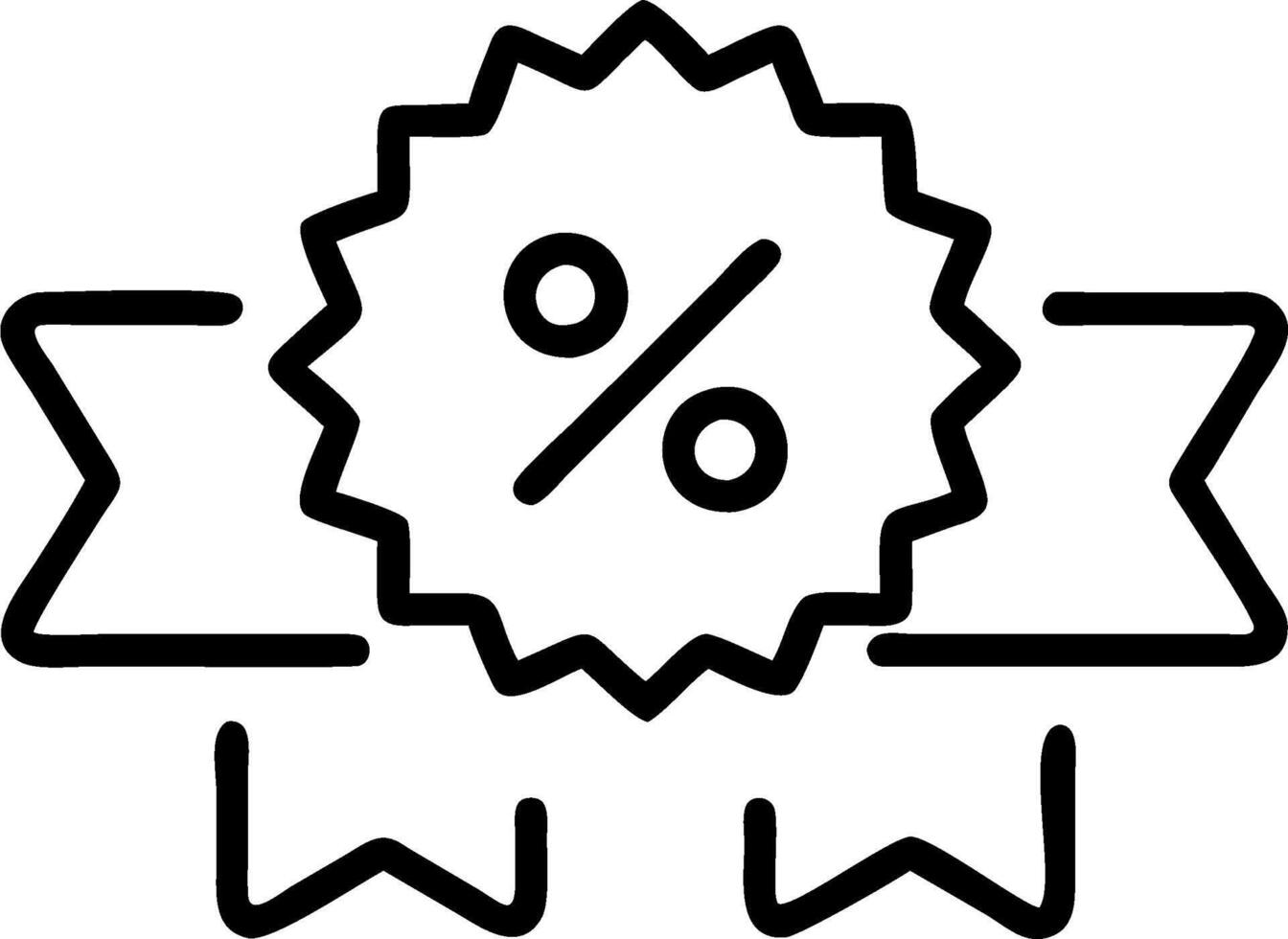 Percentage illustration with blank area for customizable text concept as A creative depiction of a percentage illustration featuring a blank area for customizabl vector