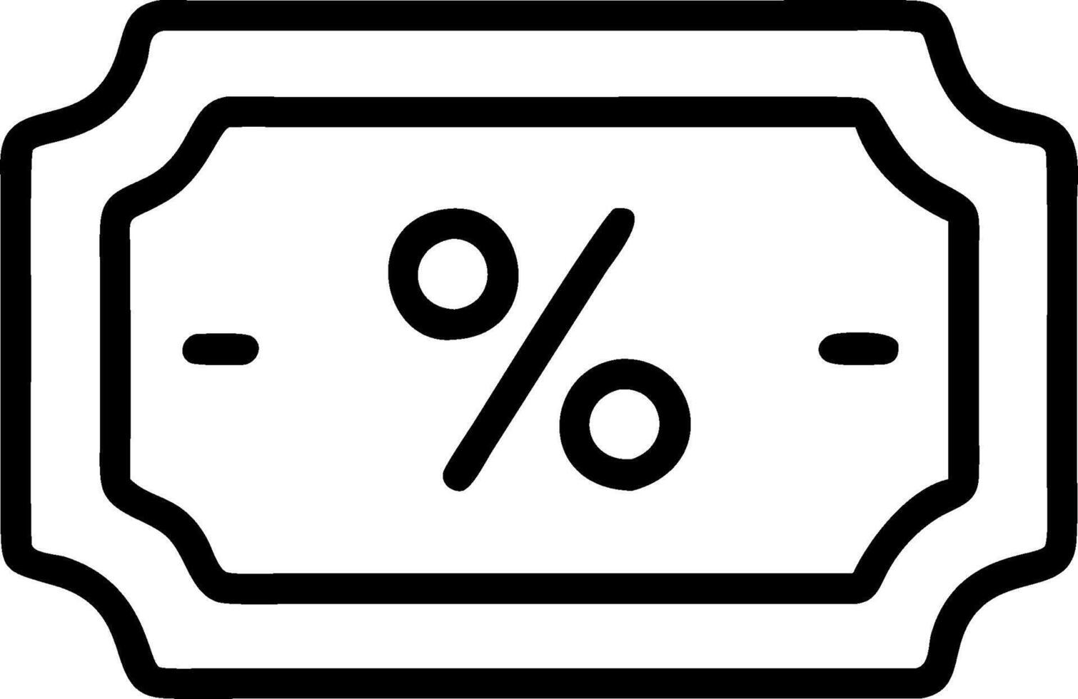 Percentage symbol with copy space for project planning concept as An artistic rendering of a percentage symbol with spacious copy space suitable for project plan vector