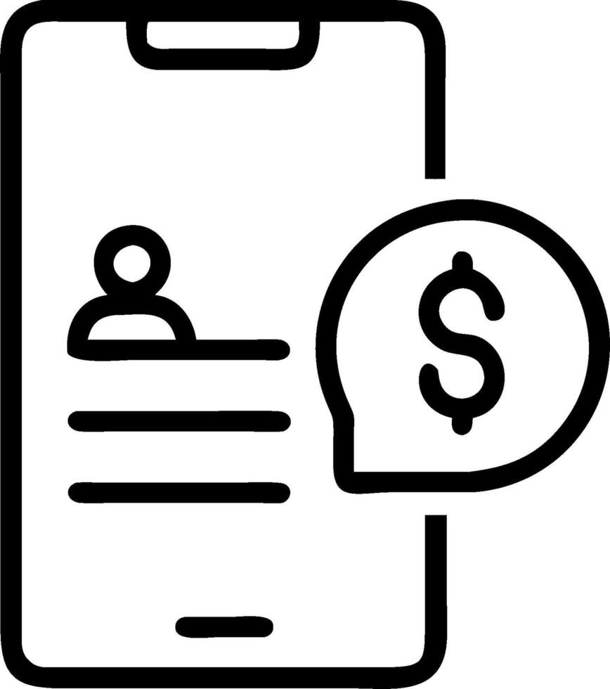 Person Analyzing Budget on Mobile App concept as A person analyzing their budget on a mobile finance app with a plain background offering ample copy space for te vector