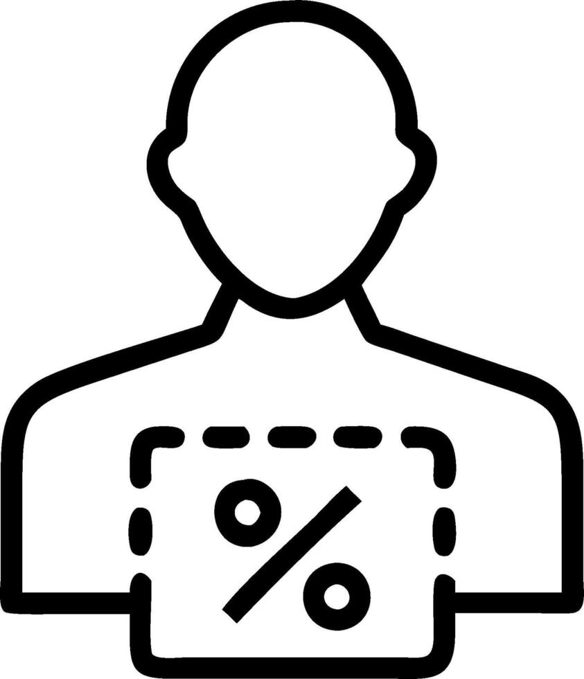 Person and a coupon symbolizing promotional discounts in double exposure with copy space. concept as A person fused with a coupon representing promotional discou vector
