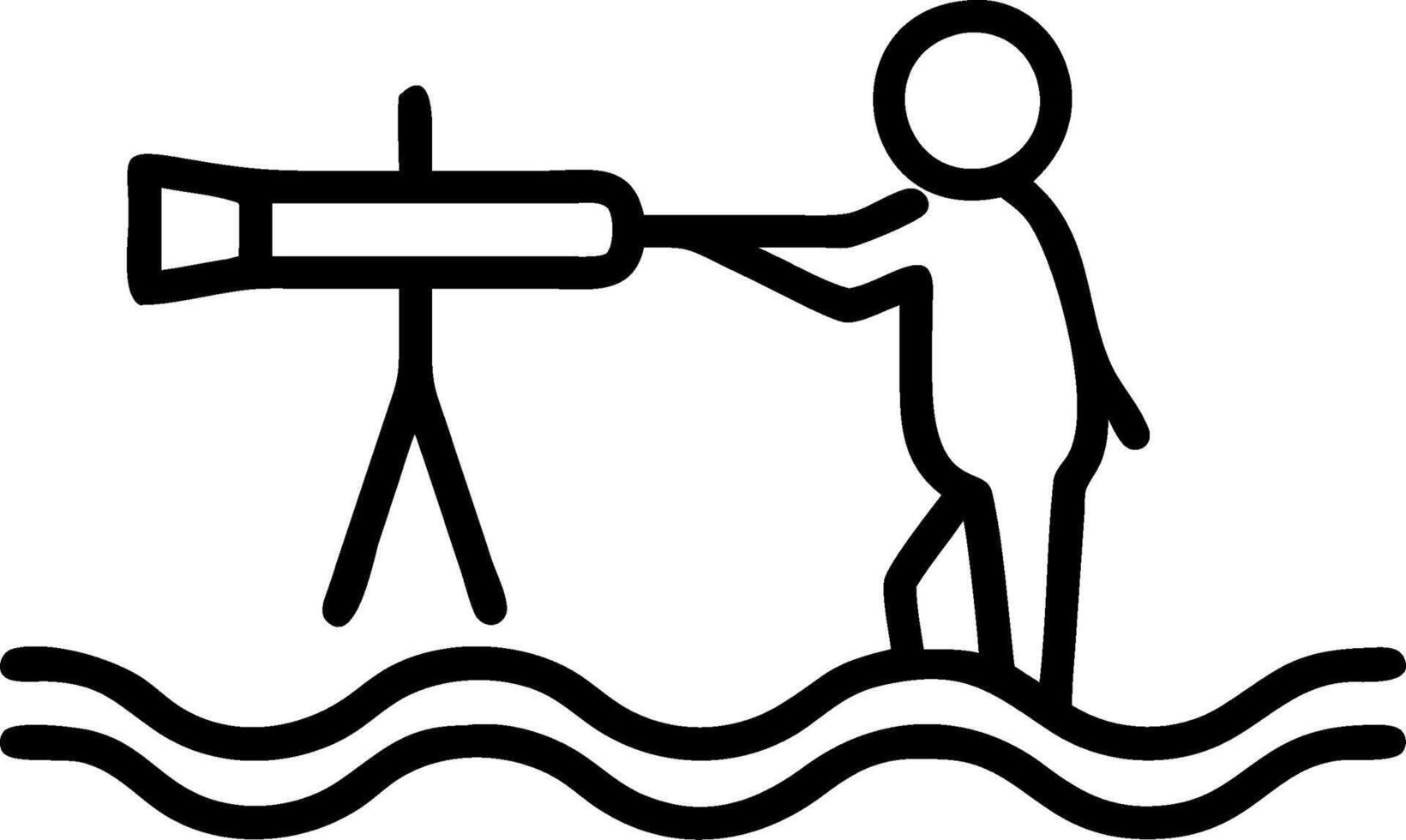 Person standing on a mountain peak with open arms with copy space. concept as A person standing triumphantly on a mountain peak with open arms symbolizing freedo vector