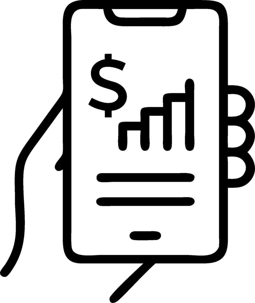 Person Using Budget App for Financial Growth concept as A person using a budget app for tracking financial growth on their smartphone with a plain background pro vector