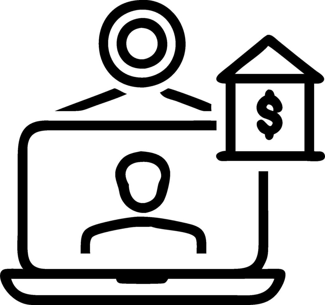Person Using Digital Portfolio on Laptop concept as A person using a digital portfolio on their laptop with a plain background providing ample space for text or vector