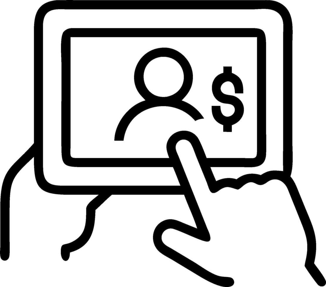 Person Using Savings Calculator on Phone concept as A person using a savings calculator on their phone with a plain background offering ample space for text or g vector
