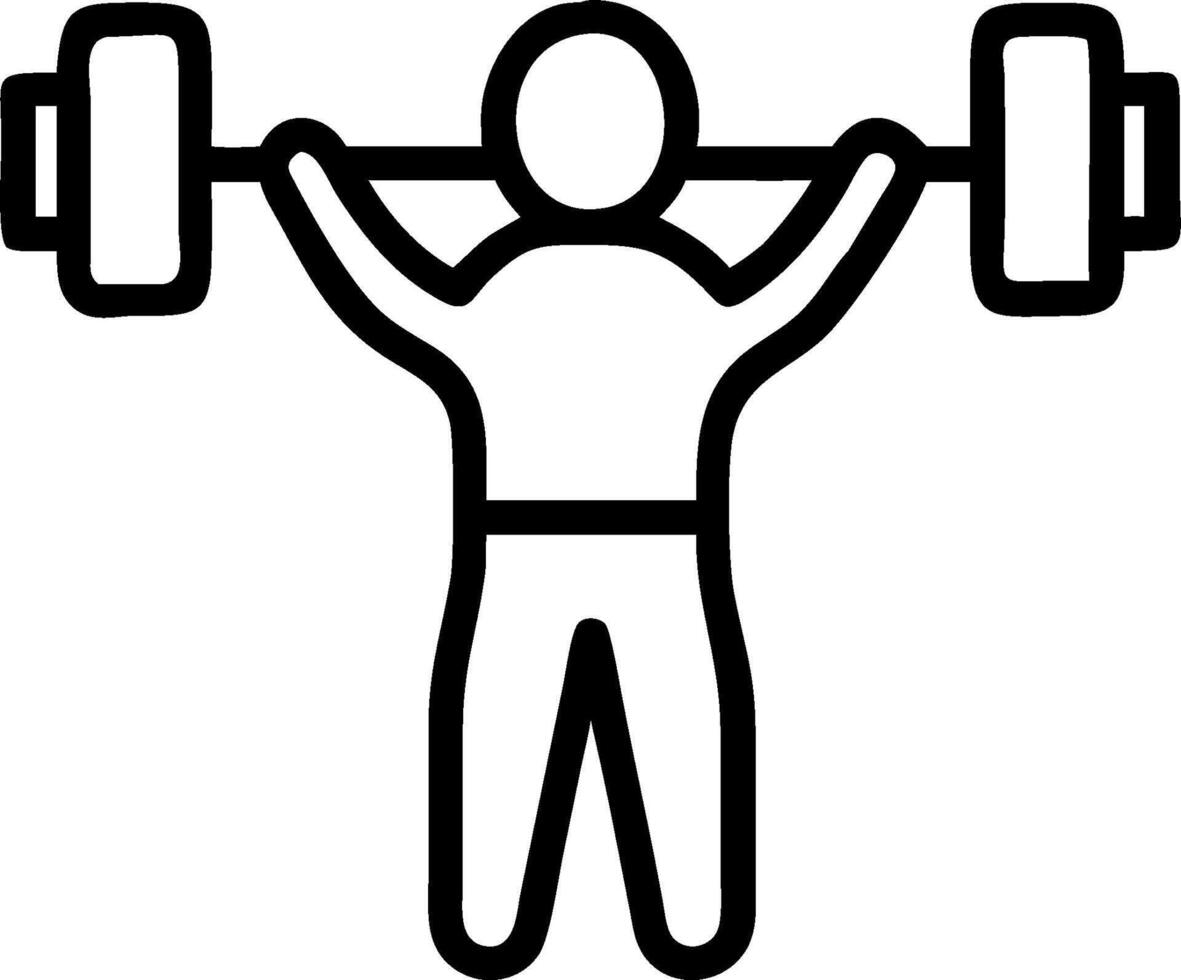 Person with Barbell and Water Bottle for Fitness Service concept as A person holding a barbell and water bottle set against a clean background offering ample spa vector