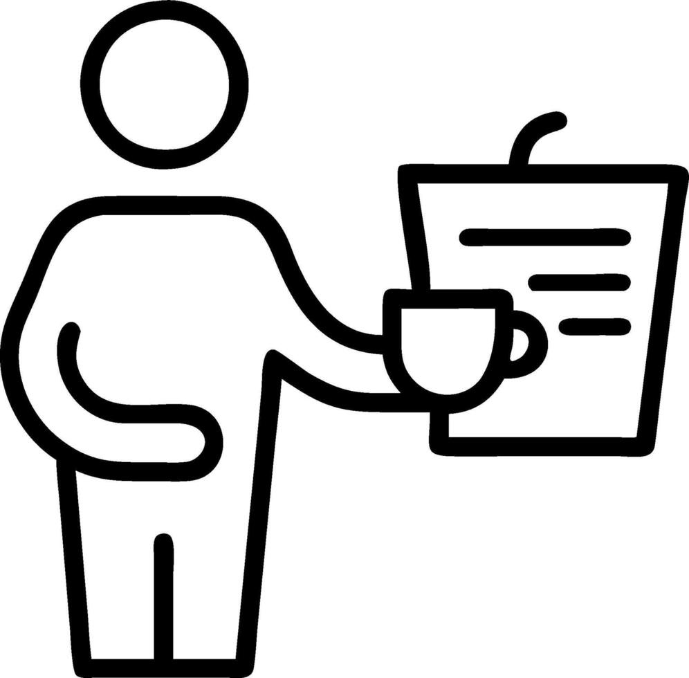 Person with coffee cup laptop and smartphone overlay symbolizing American work from home lifestyle in double exposure with copy space. concept as A person intert vector
