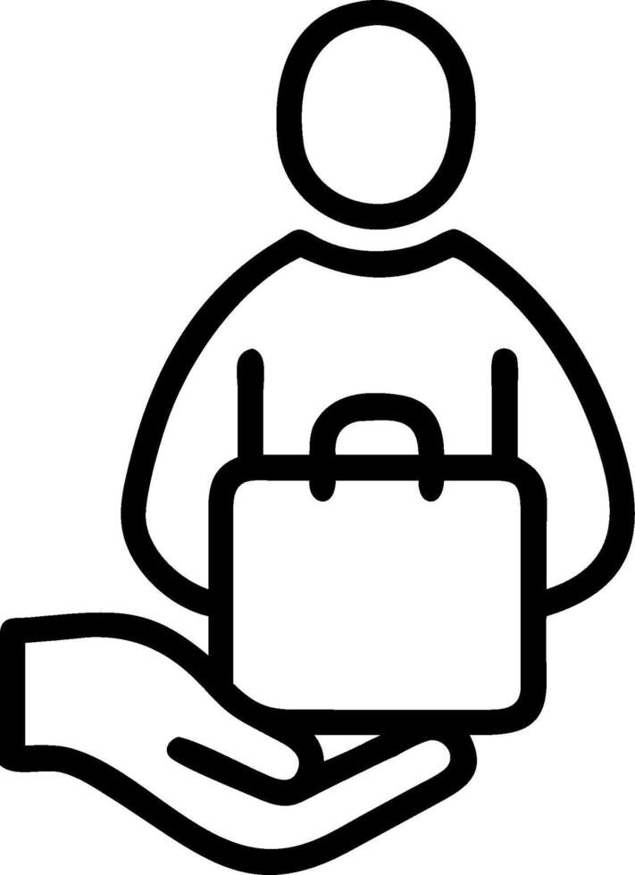 Person with Delivery Box and Customer Service Smile concept as A person holding a delivery box with a bright smile set against a clean background offering space vector