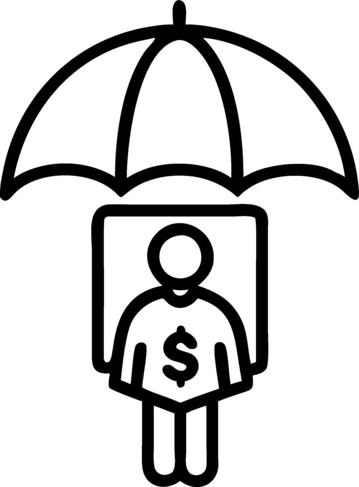 Person with Money Parachute concept as A person using a parachute made of money set against a clean background with ample space for text or design elements symbo vector