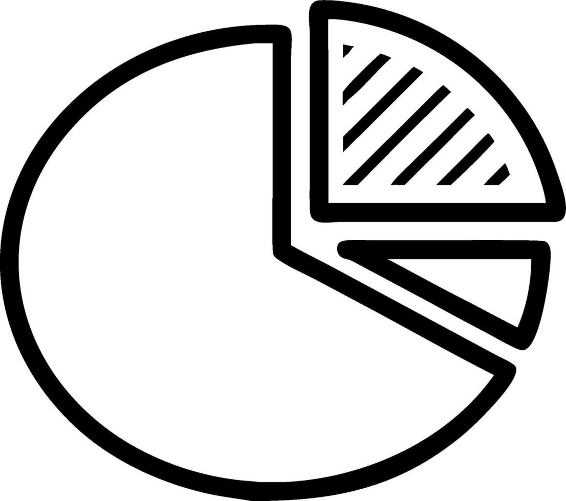 Pie chart icon with copy space on a green background concept as A image of a pie chart icon with ample copy space on a green background perfect for busine vector