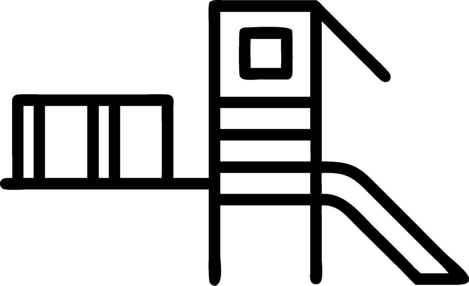 Playground icon with copy space on white background concept as A illustration of a playground icon with ample copy space on a white background perfect for vector
