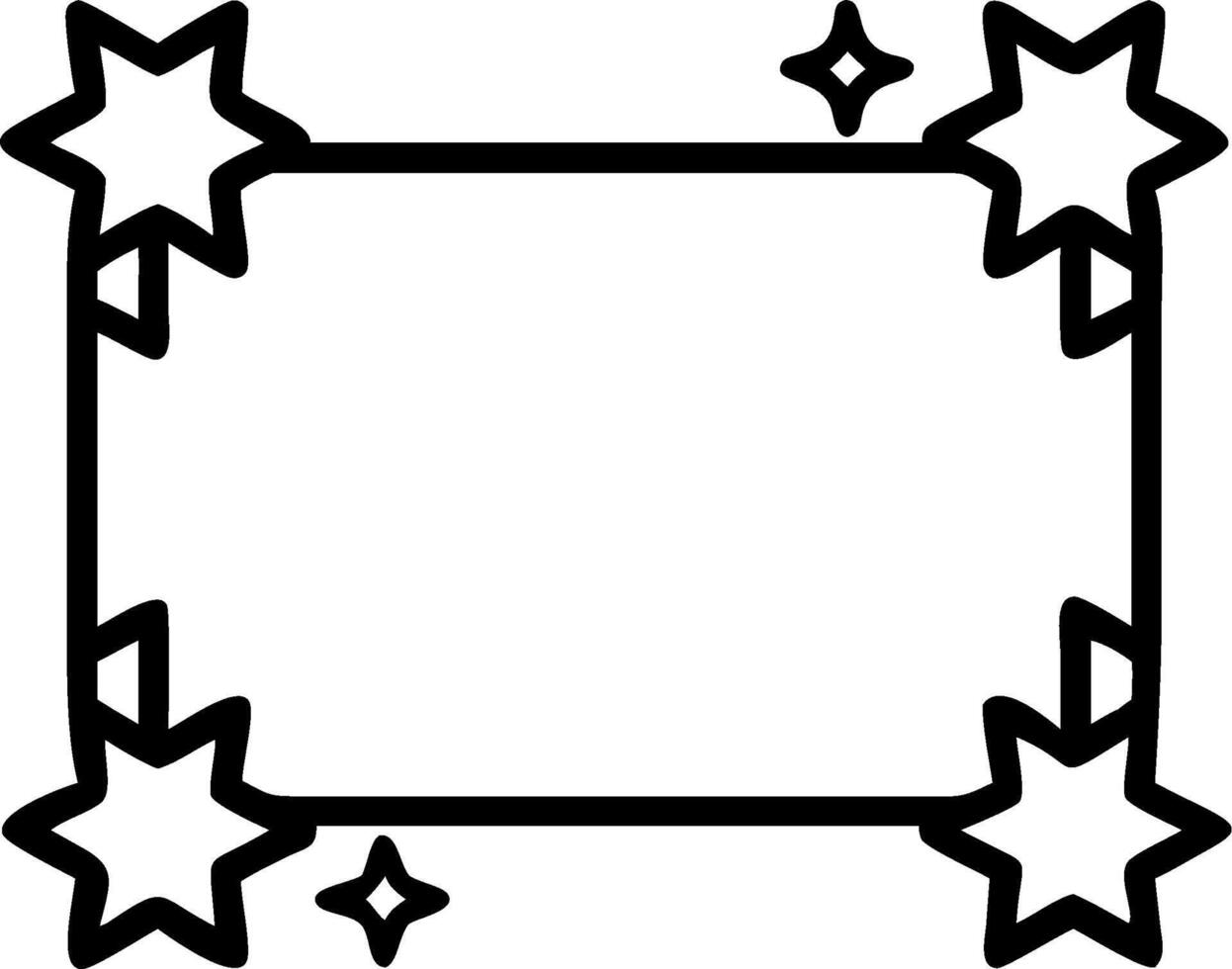 Pride Ribbon and Stars concept as A border frame with Pride ribbons and stars leaving ample copy space representing celebration and shining pride in Pride Month. vector