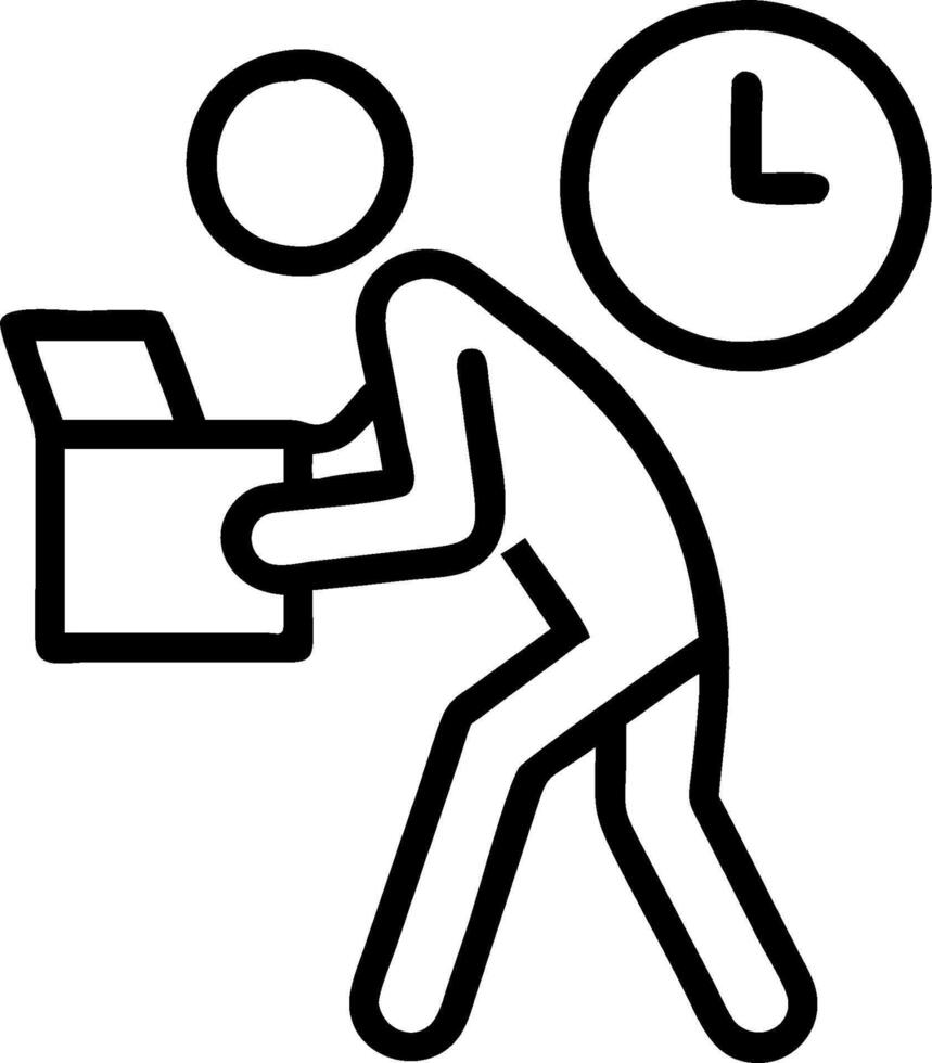 Procrastinating on Reports concept as A worker procrastinates on completing reports frequently checking the clock and avoiding actual work. in Photo Stock Concep vector