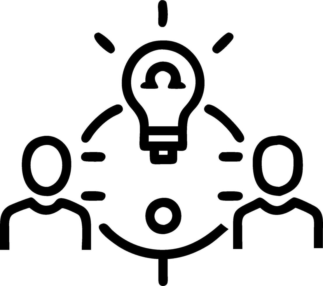 Product development team collaborating in a hybrid innovation meeting concept as A product development team collaborating in a hybrid innovation meeting with mem vector