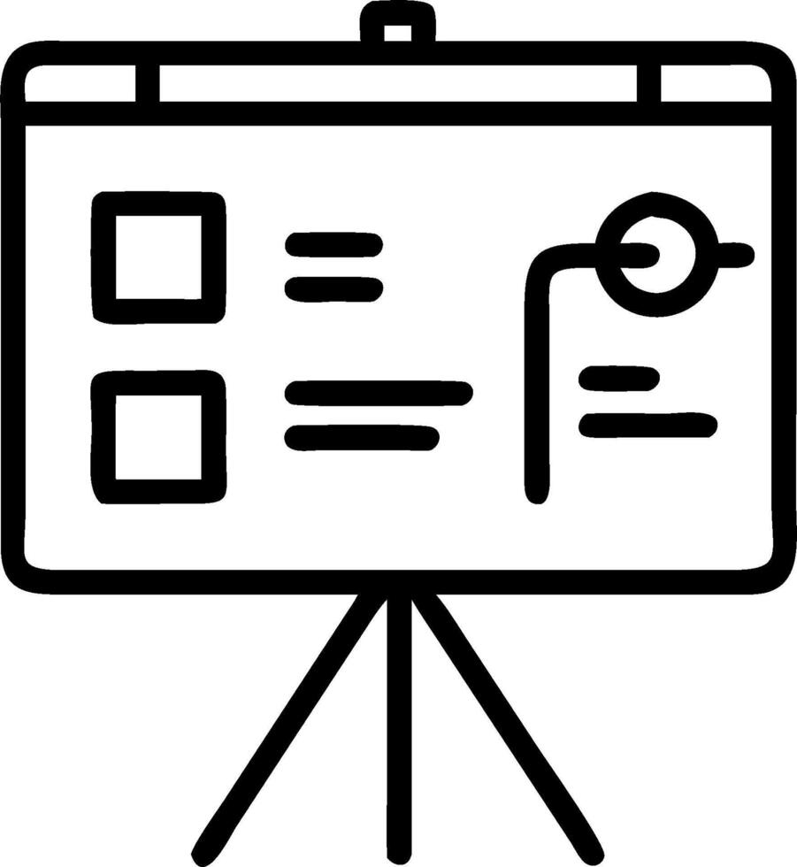 Project management icon with copy space on white background concept as A illustration of a project management icon with ample copy space on a white backgr vector
