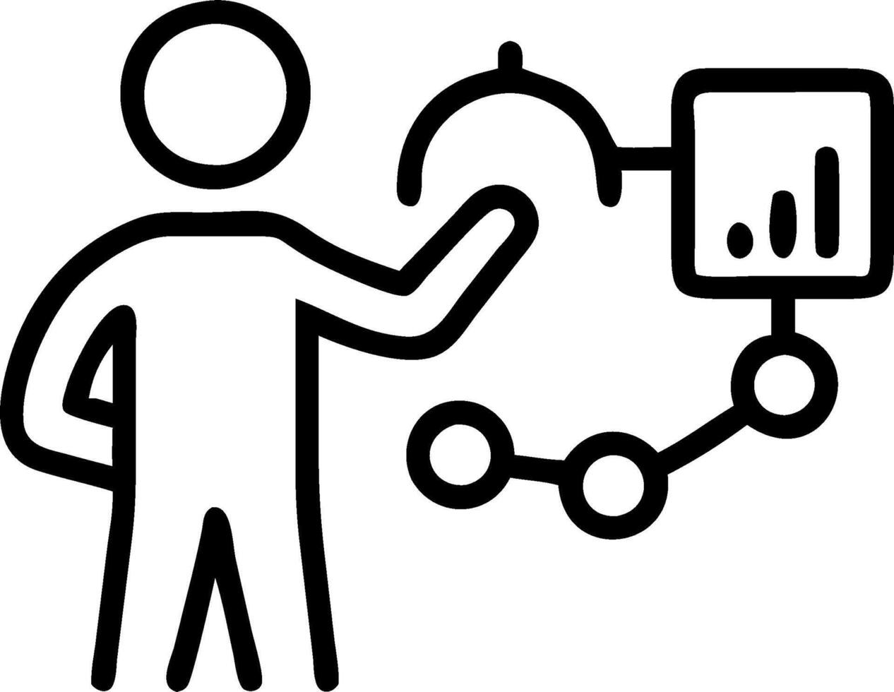Project manager collaborating on a risk management strategy concept as A illustration of a project manager collaborating on a risk management strategy usi vector