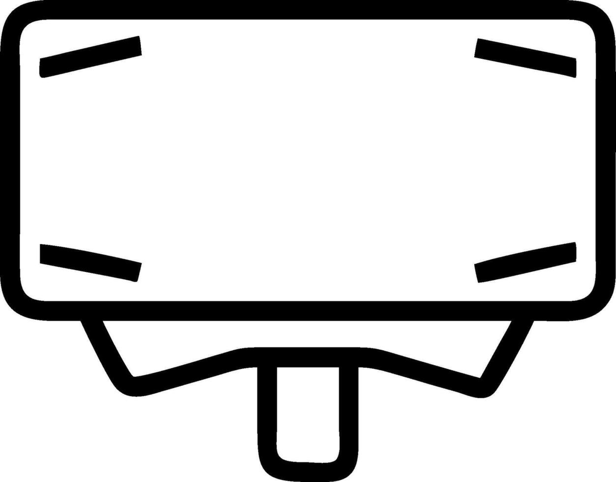 Promotion icon with blank space for custom branding concept as A customizable promotion icon with blank space for adding custom branding elements making it suita vector