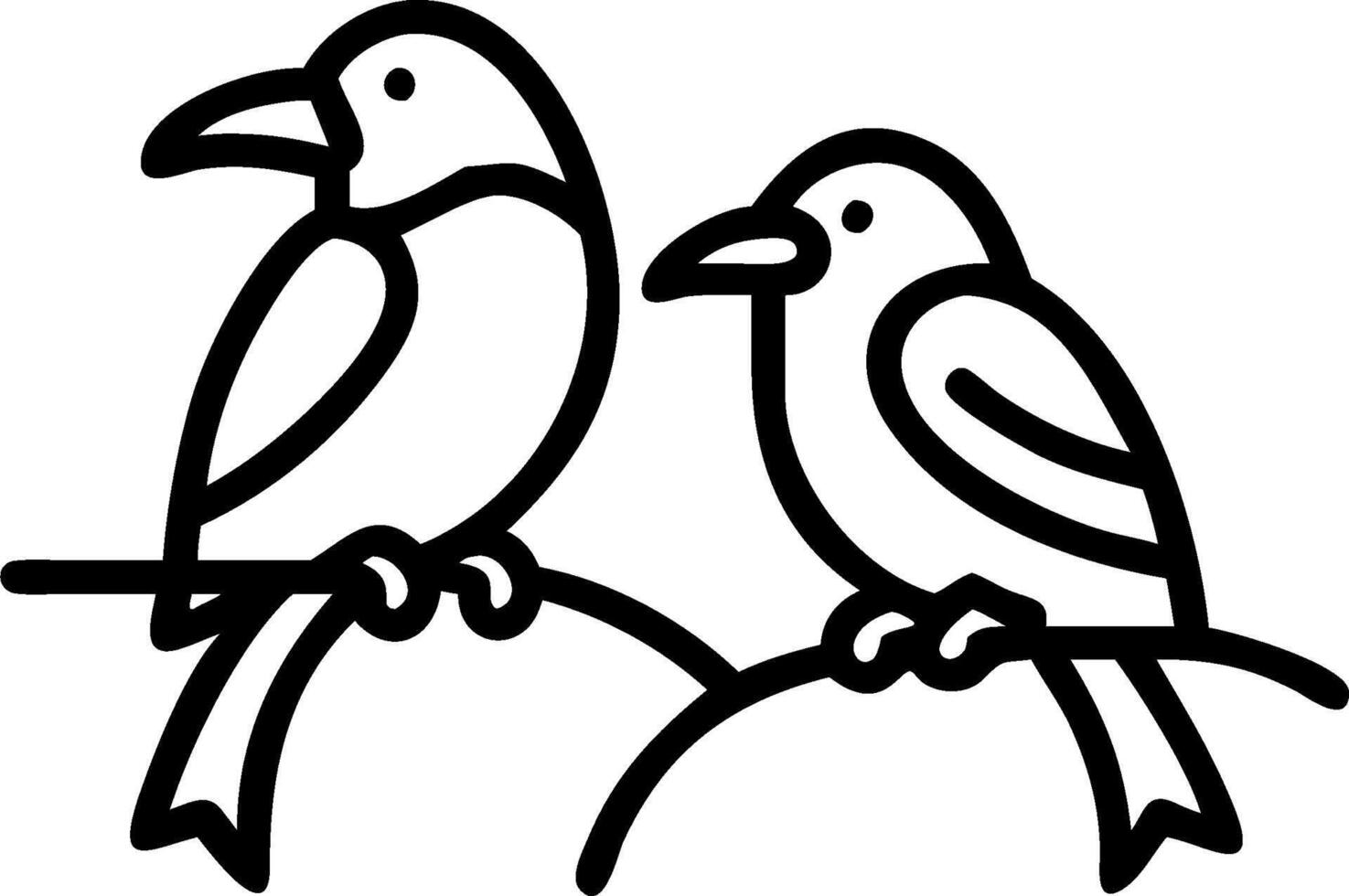 Rainforest Canopy Birds concept as Tropical birds perch high in the rainforest canopy their vivid colors a stark contrast against the green leaves. in Photo Stoc vector