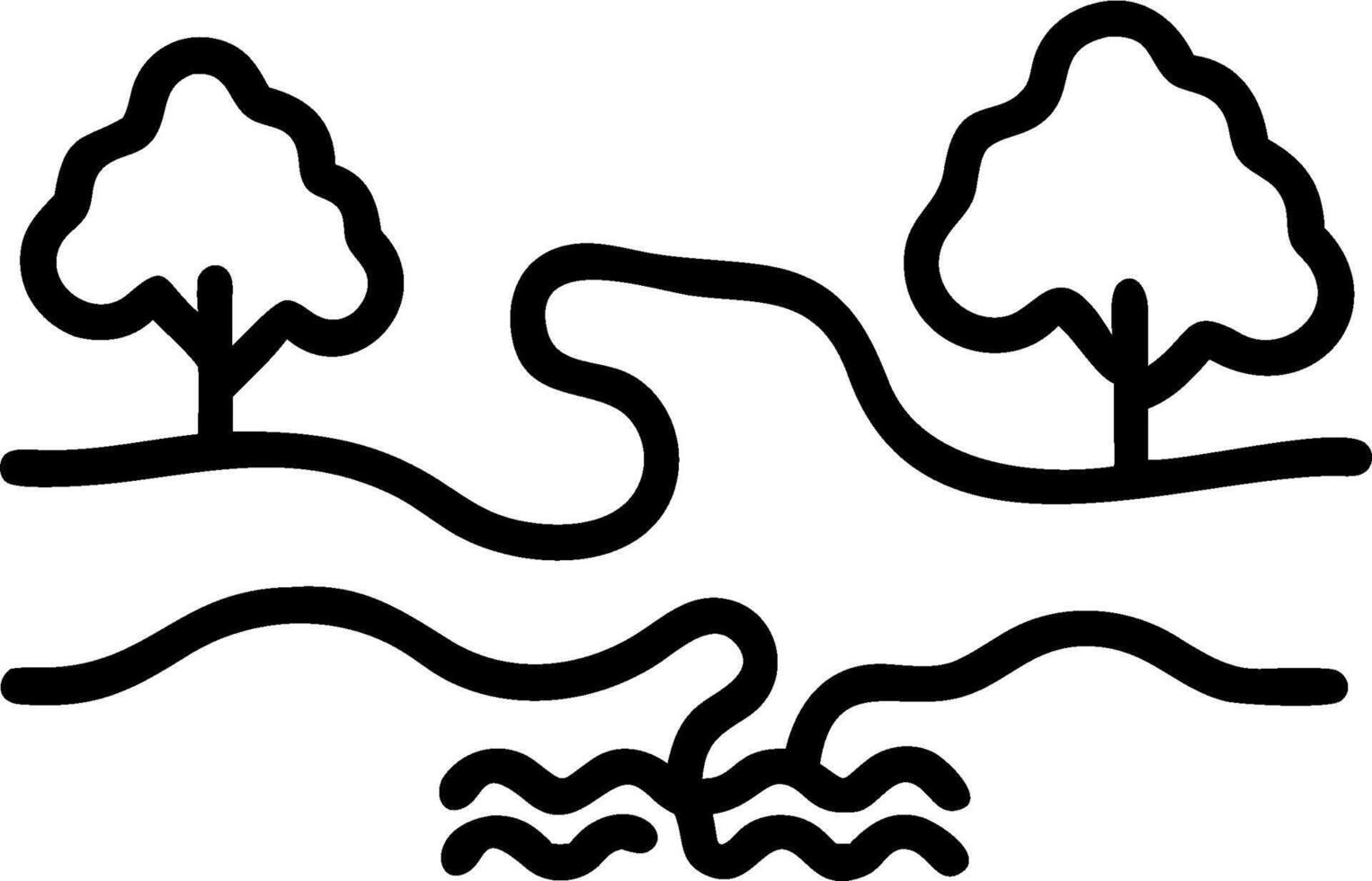 Rainforest River Reflections concept as The calm waters of a rainforest river reflect the intricate web of life above and around it enhancing its tranquility. in vector