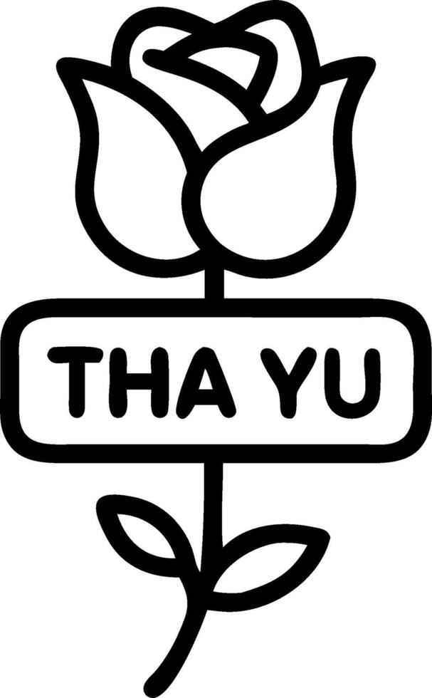 Rose and a thank you note symbolizing elegant gratitude with ample space for text. concept as A single rose and a thank you note representing elegant gratitude w vector