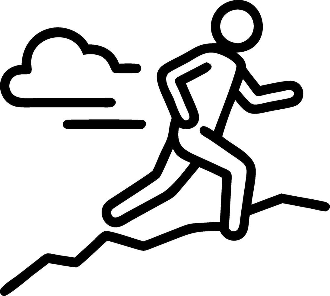 Runner in the Morning Mist concept as A runners silhouette against the misty backdrop offers a glimpse into morning fitness routines in nature. in Photo Stock Co vector