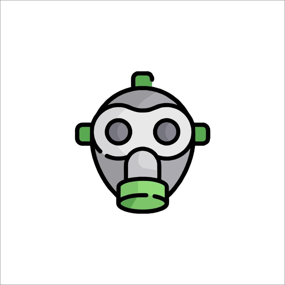 A gas mask icon on a white background vector